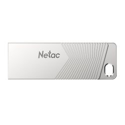 Netac 128GB USB 3.2 Flash Drive - Zinc Alloy Metal, 150MB/s, Pearl Nickel Netac 128GB USB 3.2 Flash Drive - Zinc Alloy Metal, 150MB/s, Pearl Nickel